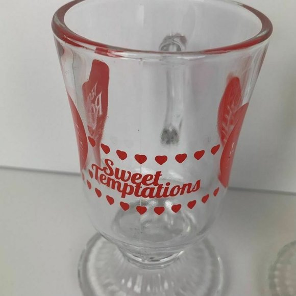 Tequila Rose Strawberry Cream Sweet Temptations Footed Mugs Set of 2 Mexico 5 oz - Picture 3 of 10